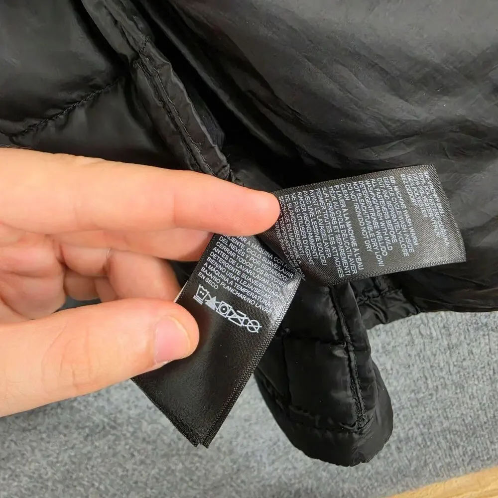 The North Face Jacket Men Large Black Eco ThermoBall Puffer Matte Outdoor Travel